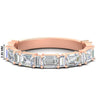 Load image into Gallery viewer, emerald-and-baguette-diamond-wedding-anniversary-band-in-rose-gold-FD11302BANGLE3-NL-RG.jpg