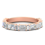 Load image into Gallery viewer, emerald-and-baguette-diamond-wedding-anniversary-band-in-rose-gold-FD11302BANGLE3-NL-RG.jpg
