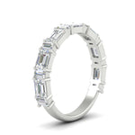 Load image into Gallery viewer, emerald-and-baguette-diamond-wedding-anniversary-band-in-white-gold-FD11302BANGLE3-NL-WG.jpg
