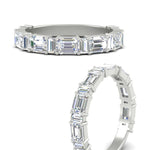 Load image into Gallery viewer, emerald-and-baguette-diamond-wedding-anniversary-band-in-white-gold-FD11302BANGLE3-NL-WG.jpg
