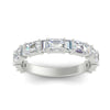 Load image into Gallery viewer, emerald-and-baguette-diamond-wedding-anniversary-band-in-white-gold-FD11302BANGLE3-NL-WG.jpg