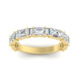 Load image into Gallery viewer, emerald-and-baguette-diamond-wedding-anniversary-band-in-yellow-gold-FD11302BANGLE3-NL-YG.jpg
