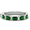 Load image into Gallery viewer, emerald-and-baguette-wedding-anniversary-band-with-emerald-in-white-gold-FD11302BGEMGRANGLE3-NL-WG.jpg