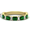 Load image into Gallery viewer, emerald-and-baguette-wedding-anniversary-band-with-emerald-in-yellow-gold-FD11302BGEMGRANGLE3-NL-YG.jpg