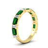 Load image into Gallery viewer, emerald-and-baguette-wedding-anniversary-band-with-emerald-in-yellow-gold-FD11302BGEMGRANGLE3-NL-YG.jpg