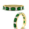 Load image into Gallery viewer, emerald-and-baguette-wedding-anniversary-band-with-emerald-in-yellow-gold-FD11302BGEMGRANGLE3-NL-YG.jpg