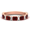 Load image into Gallery viewer, emerald-and-baguette-wedding-anniversary-band-with-ruby-in-rose-gold-FD11302BGRUDRANGLE3-NL-RG.jpg