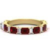 Load image into Gallery viewer, emerald-and-baguette-wedding-anniversary-band-with-ruby-in-yellow-gold-FD11302BGRUDRANGLE3-NL-YG.jpg