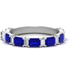 Load image into Gallery viewer, emerald-and-baguette-wedding-anniversary-band-with-sapphire-in-white-gold-FD11302BGSABLANGLE3-NL-WG.jpg
