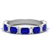 Load image into Gallery viewer, emerald-and-baguette-wedding-anniversary-band-with-sapphire-in-white-gold-FD11302BGSABLANGLE3-NL-WG.jpg