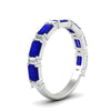 Load image into Gallery viewer, emerald-and-baguette-wedding-anniversary-band-with-sapphire-in-white-gold-FD11302BGSABLANGLE3-NL-WG.jpg