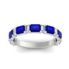 Load image into Gallery viewer, emerald-and-baguette-wedding-anniversary-band-with-sapphire-in-white-gold-FD11302BGSABLANGLE3-NL-WG.jpg