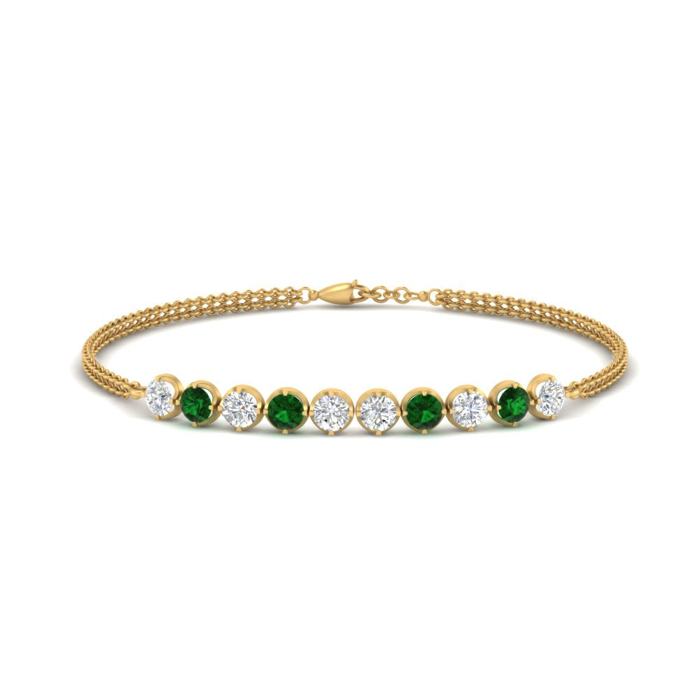 Diamond Anniversary Chain Bracelet