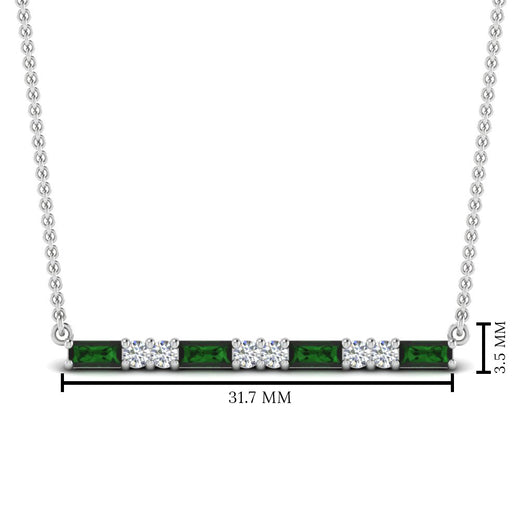 emerald-baguette-bar-diamond-necklace-in-FD-PD86790GEMGR-NL-WG