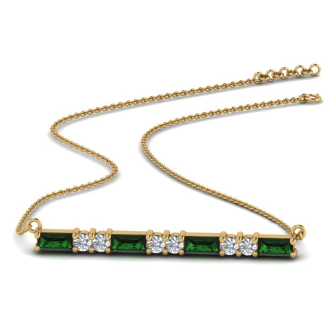 emerald-baguette-bar-diamond-necklace-in-FD-PD86790GEMGR-NL-YG