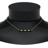Load image into Gallery viewer, emerald-baguette-bar-diamond-necklace-in-FD-PD86790GEMGR-NL-YG