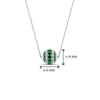 Load image into Gallery viewer, emerald-ball-pendant-0.70-ct-in-FDPD8433GEMGR-NL-WG
