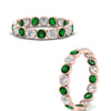 Load image into Gallery viewer, emerald-bezel-eternity-ring-1.80-carat-in-rose-gold-FDEWB10558-0.10CTGEMGRANGLE3-NL-RG