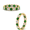 Load image into Gallery viewer, emerald-bezel-eternity-ring-1.80-carat-in-yellow-gold-FDEWB10558-0.10CTGEMGRANGLE3-NL-YG