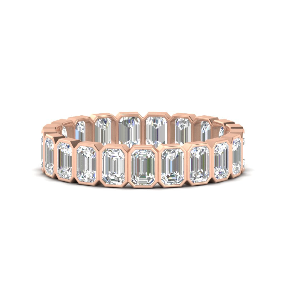 Emerald Cut 3 Carat Eternity Diamond Band