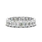 Load image into Gallery viewer, Emerald Cut 3 Carat Eternity Diamond Band
