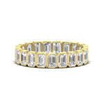 Load image into Gallery viewer, emerald-cut-3-carat-eternity-diamond-wedding-band-in-yellow-gold-FD-10417EMB-3.00CT-NL-YG

