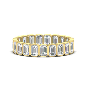 Emerald Cut 3 Carat Eternity Diamond Band