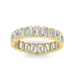 Load image into Gallery viewer, emerald-cut-3-carat-eternity-diamond-wedding-band-in-yellow-gold-FD-10417EMBANGLE5-3.00CTCT-NL-YG
