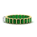 Load image into Gallery viewer, emerald-cut-3-carat-eternity-emerald-wedding-band-in-yellow-gold-FD-10417EMBGEMGR-3.00CT-NL-YG-HW
