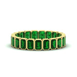 Load image into Gallery viewer, emerald-cut-3-carat-eternity-emerald-wedding-band-in-yellow-gold-FD-10417EMBGEMGR-3.00CT-NL-YG
