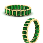 Load image into Gallery viewer, emerald-cut-3-carat-eternity-emerald-wedding-band-in-yellow-gold-FD-10417EMBGEMGRANGLE3-3.00CTCT-NL-YG
