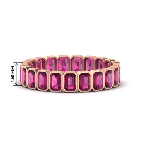emerald-cut-3-carat-eternity-pink-sapphire-wedding-band-in-rose-gold-FD-10417EMBGSADRPI-3.00CTCT-NL-RG-HW