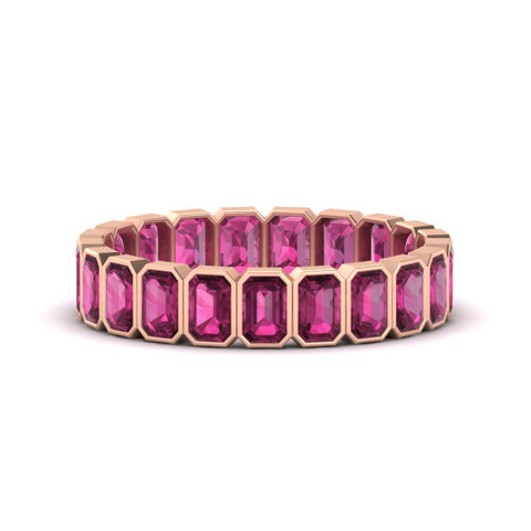 Emerald Cut 3 Carat Eternity Diamond Band