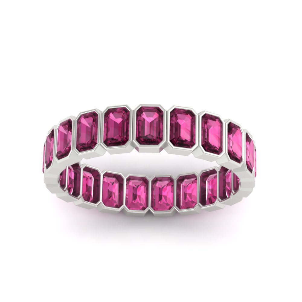 emerald-cut-3-carat-eternity-pink-sapphire-wedding-band-in-white-gold-FD-10417EMBGSADRPIANGLE5-3.00CTCT-NL-WG