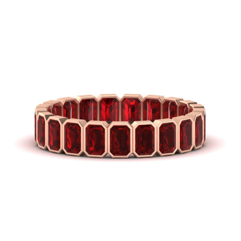 Emerald Cut 3 Carat Eternity Diamond Band