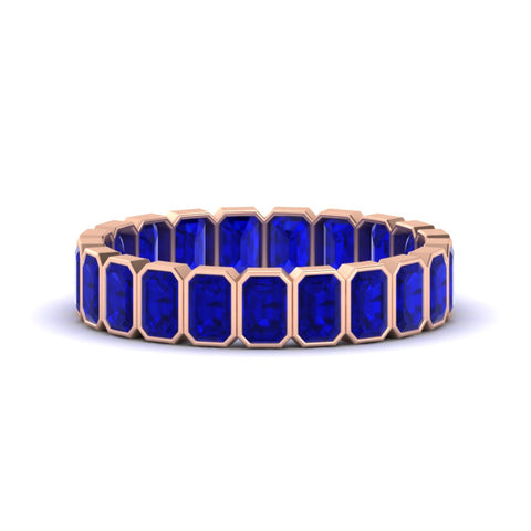 Emerald Cut 3 Carat Eternity Diamond Band