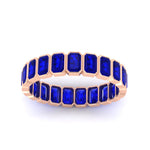 Load image into Gallery viewer, emerald-cut-3-carat-eternity-sapphire-wedding-band-in-rose-gold-FD-10417EMBGSABLANGLE5-3.00CTCT-NL-RG
