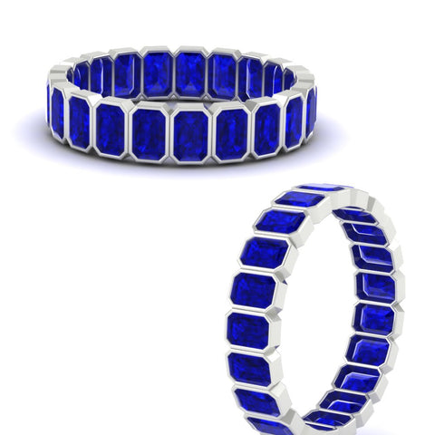 emerald-cut-3-carat-eternity-sapphire-wedding-band-in-white-gold-FD-10417EMBGSABLANGLE3-3.00CTCT-NL-WG