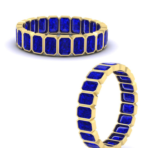 emerald-cut-3-carat-eternity-sapphire-wedding-band-in-yellow-gold-FD-10417EMBGSABLANGLE3-3.00CTCT-NL-YG