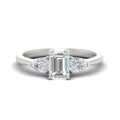 Thumbnail 1 - emerald-cut-3-stone-lab-diamond-cathedral-ring-in-white-gold-fdenr9210emrsleep-nl-wg