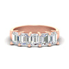 Load image into Gallery viewer, emerald-cut-4-ct-five-stone-diamond-band-in-rose-gold-fdwb8008emsleep-4.00ct-nl-rg