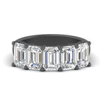 Load image into Gallery viewer, Emerald Cut Five Stone Diamond Anniversary Ring

