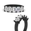Load image into Gallery viewer, emerald-cut-5-stone-wedding-band-diamond-4-carat-in-black-gold-fdwb8008emangle3-4.00ct-nl-bg