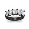 Load image into Gallery viewer, emerald-cut-5-stone-wedding-band-diamond-4-carat-in-black-gold-fdwb8008emangle5-4.00ct-nl-bg