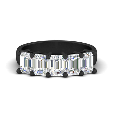 emerald-cut-5-stone-wedding-band-diamond-4-carat-in-black-gold-fdwb8008emsleep-4.00ct-nl-bg