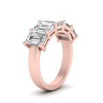 Load image into Gallery viewer, Emerald Cut Five Stone Diamond Anniversary Ring

