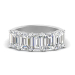 Load image into Gallery viewer, Emerald Cut Five Stone Diamond Anniversary Ring

