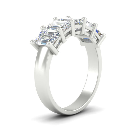 emerald-cut-5-stone-wedding-band-diamond-4-carat-in-white-gold-fdwb8008emangle2-4.00ct-nl-wg