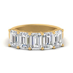 Load image into Gallery viewer, Emerald Cut Five Stone Diamond Anniversary Ring
