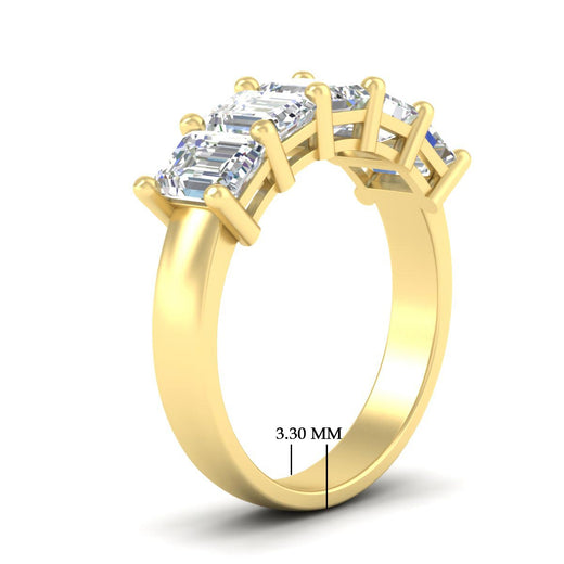 emerald-cut-5-stone-wedding-band-diamond-4-carat-in-yellow-gold-fdwb8008emangle2-4.00ct-nl-yg-hw